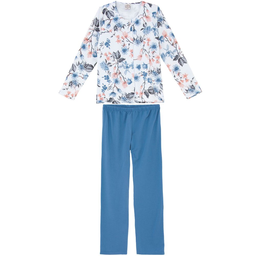Pijama-Feminino-Toque-Intimo-Aberto-Moletinho-Floral