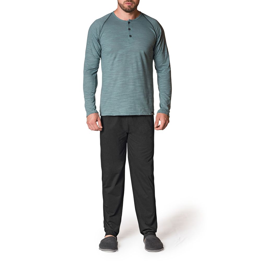 Pijama-Masculino-Toque-Intimo-Longo-Flame-Botoes