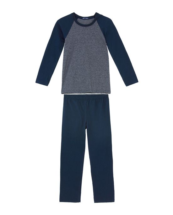 Pijama-Infantil-Masculino-Toque-Intimo-Algodao-Mescla