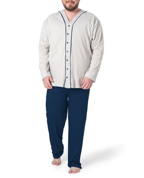 Pijama-Plus-Size-Masculino-Toque-Intimo-Longo-Aberto