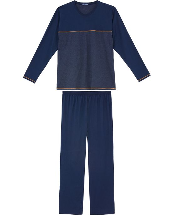 Pijama-Plus-Size-Masculino-Toque-Intimo-Algodao-Listras