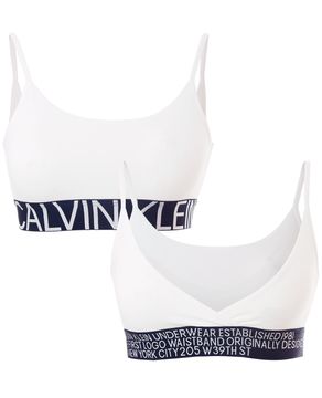 Sutiã Calvin Klein Underwear Triângulo Tule Preto - Compre Agora