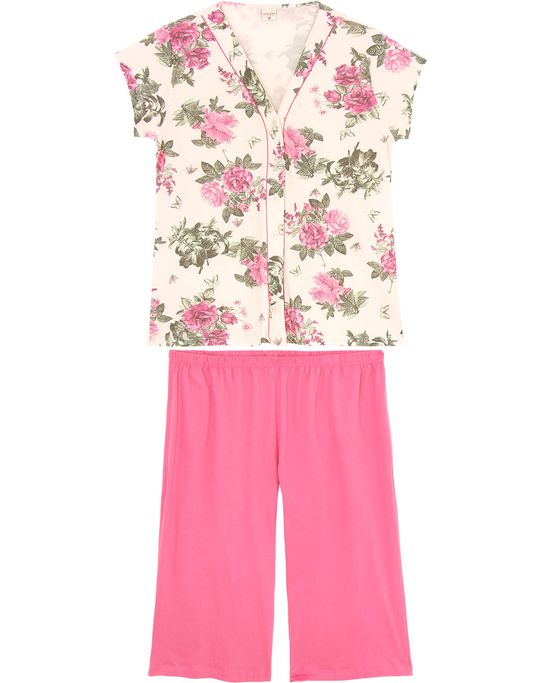Pijama-Plus-Size-Capri-Lua-Encantada-Aberto-Floral