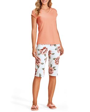 Pijama-Capri-Lua-Encantada-Ombro-Renda-Floral