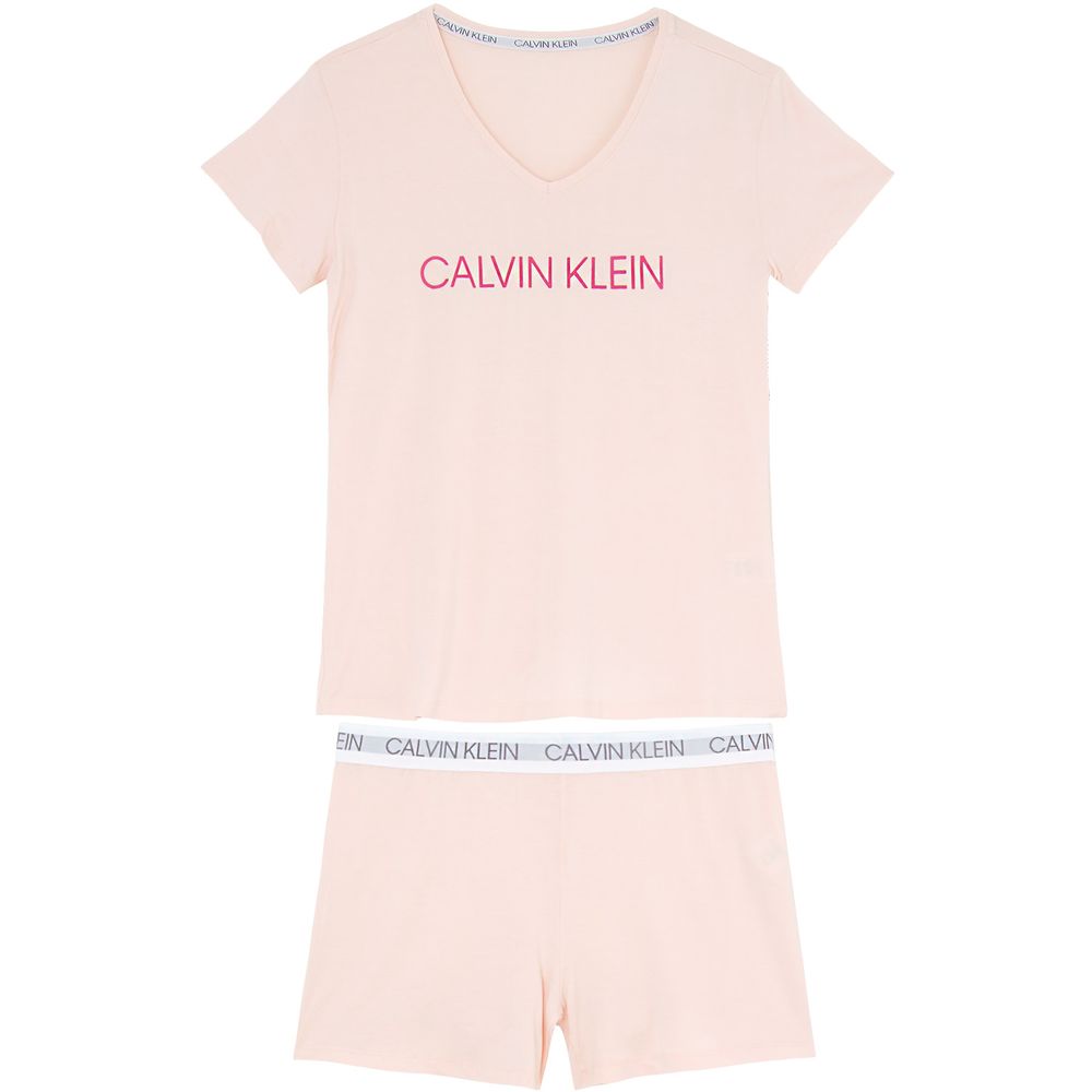 Camisola-Calvin-Klein-Manga-Curta-Viscolycra-Logo