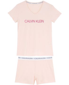 Camisola-Calvin-Klein-Manga-Curta-Viscolycra-Logo