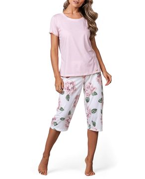 Pijama-Capri-Lua-Cheia-Renda-Malha-Floral