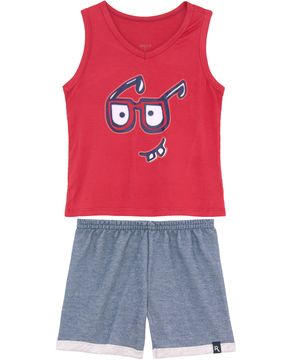 Pijama-Infantil-Masculino-Recco-Viscolycra-Regata-Oculos
