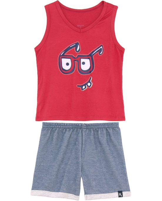 Pijama-Infantil-Masculino-Recco-Viscolycra-Regata-Oculos