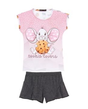 Pijama-Infantil-Feminino-Curto-Toque-Poliplex-Ratinho