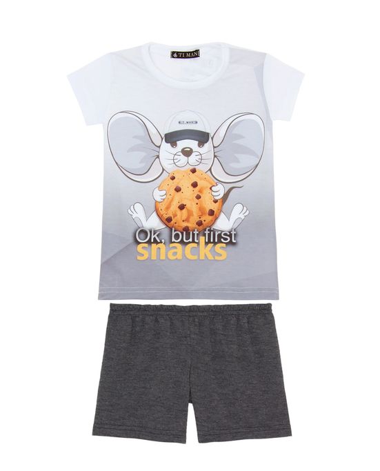 Pijama-Infantil-Masculino-Curto-Toque-Poliplex-Ratinho Pijama-Infantil-Masculino-Curto-Toque-Poliplex-Ratinho
