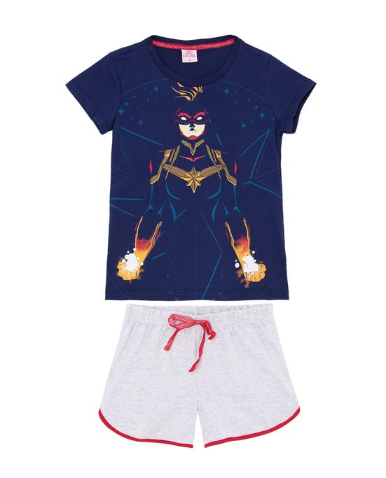 Pijama-Juvenil-Feminino-Capita-Marvel-Algodao