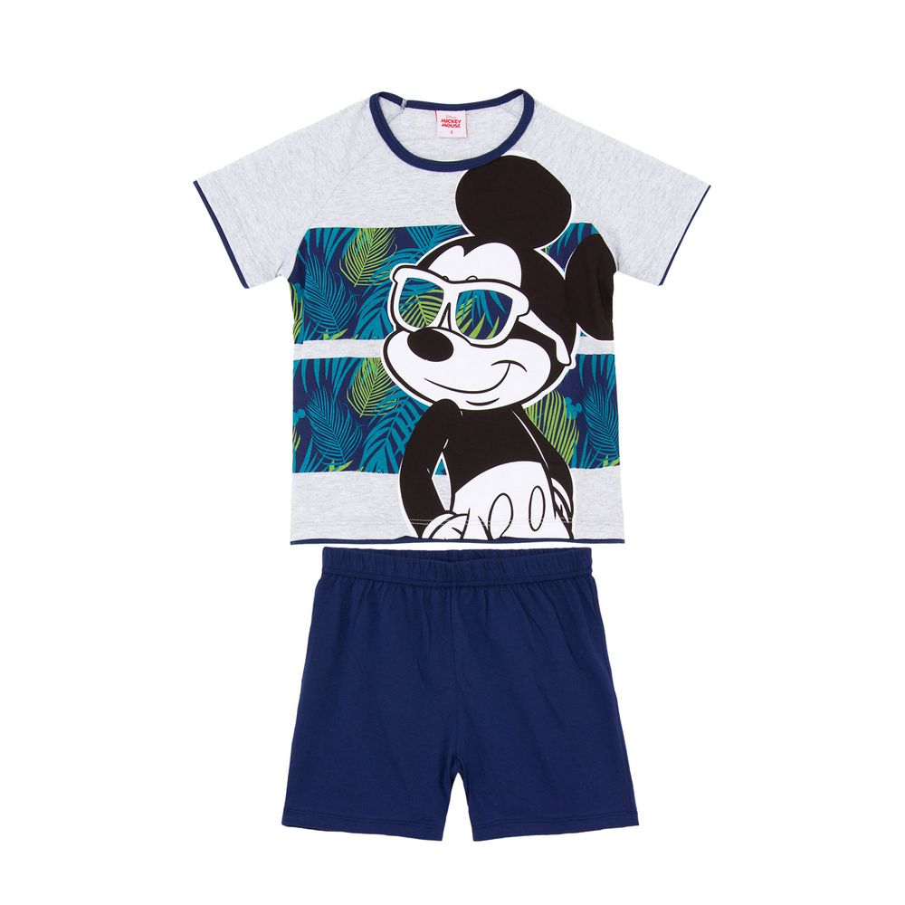 Pijama-Infantil-Masculino-Disney-Algodao-Mickey-Tropical