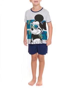 Pijama-Infantil-Masculino-Disney-Algodao-Mickey-Tropical