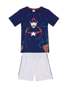 Pijama-Juvenil-Masculino-Marvel-Capitao-America-Algodao