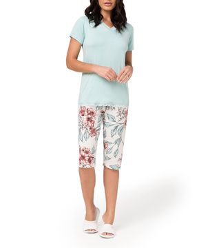 Pijama-Capri-Toque-Viscolycra-Floral