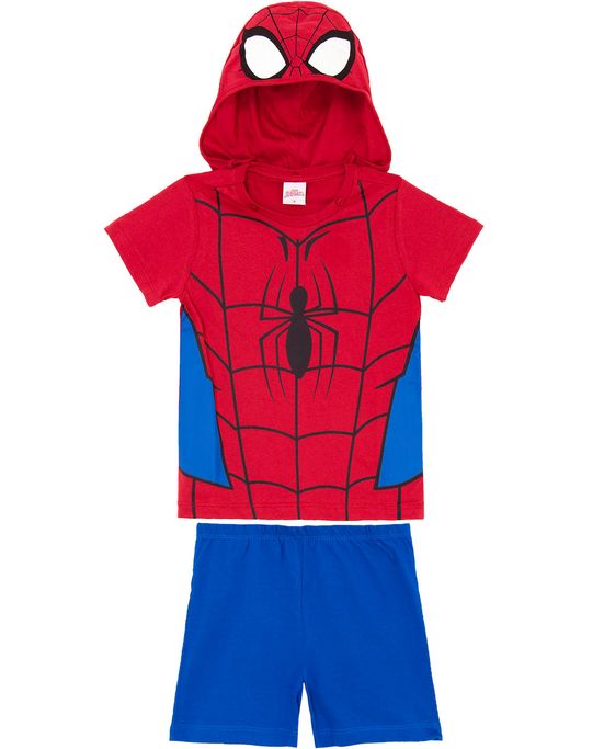 Pijama-Infantil-Masculino-Marvel-Capuz-Homem-Aranha