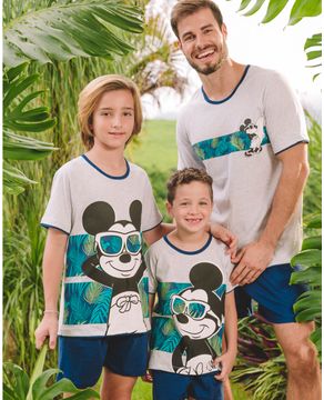 Pijama-Masculino-Disney-Algodao-Mickey-Tropical