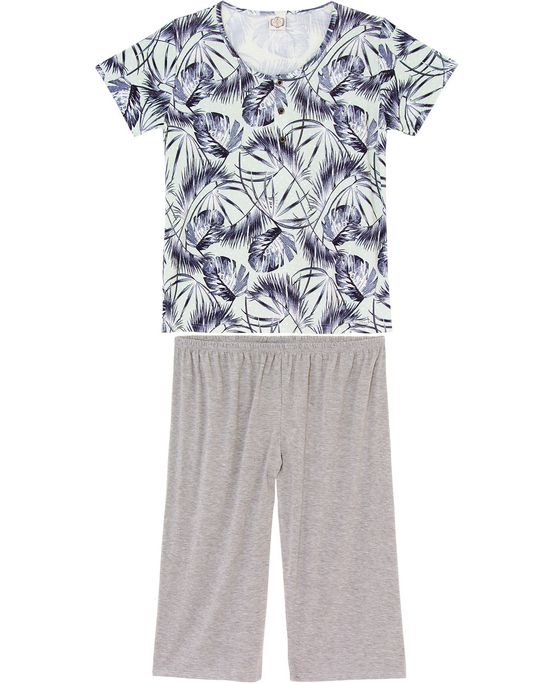 Pijama-Plus-Size-Capri-Toque-Viscolycra-Tropical