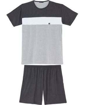 Pijama-Masculino-Curto-Toque-Viscoflex-Recortes