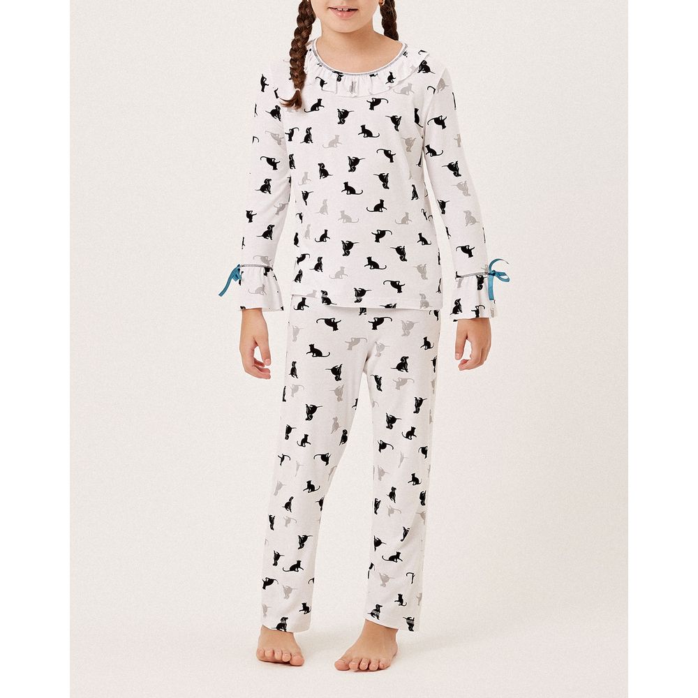 Pijama-Infantil-Feminino-Longo-Joge-Viscolycra-Pets