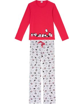 Pijama-Feminino-Longo-Lua-Encantada-Algodao-Pinguim