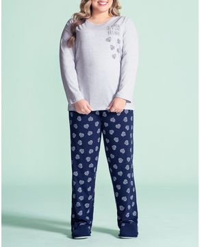 Pijama-Plus-Size-Feminino-Lua-Encantada-Calca-Coracao