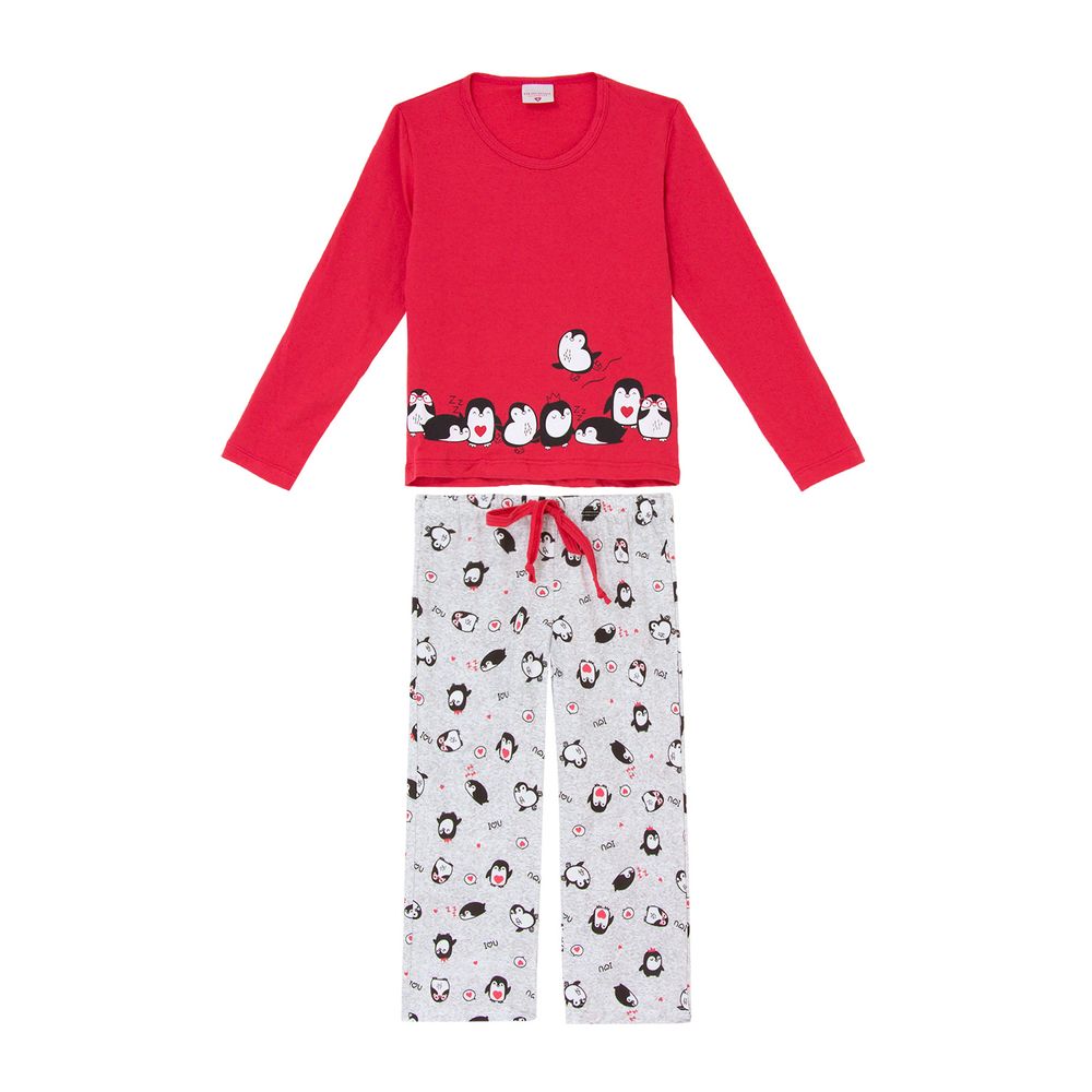Pijama-Infantil-Feminino-Lua-Encantada-Algodao-Pinguim