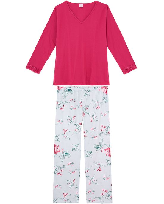 Pijama-Plus-Size-Feminino-Lua-Encantada-Calca-Floral