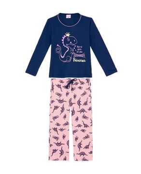 Pijama-Infantil-Feminino-Lua-Encantada-Dinossauros