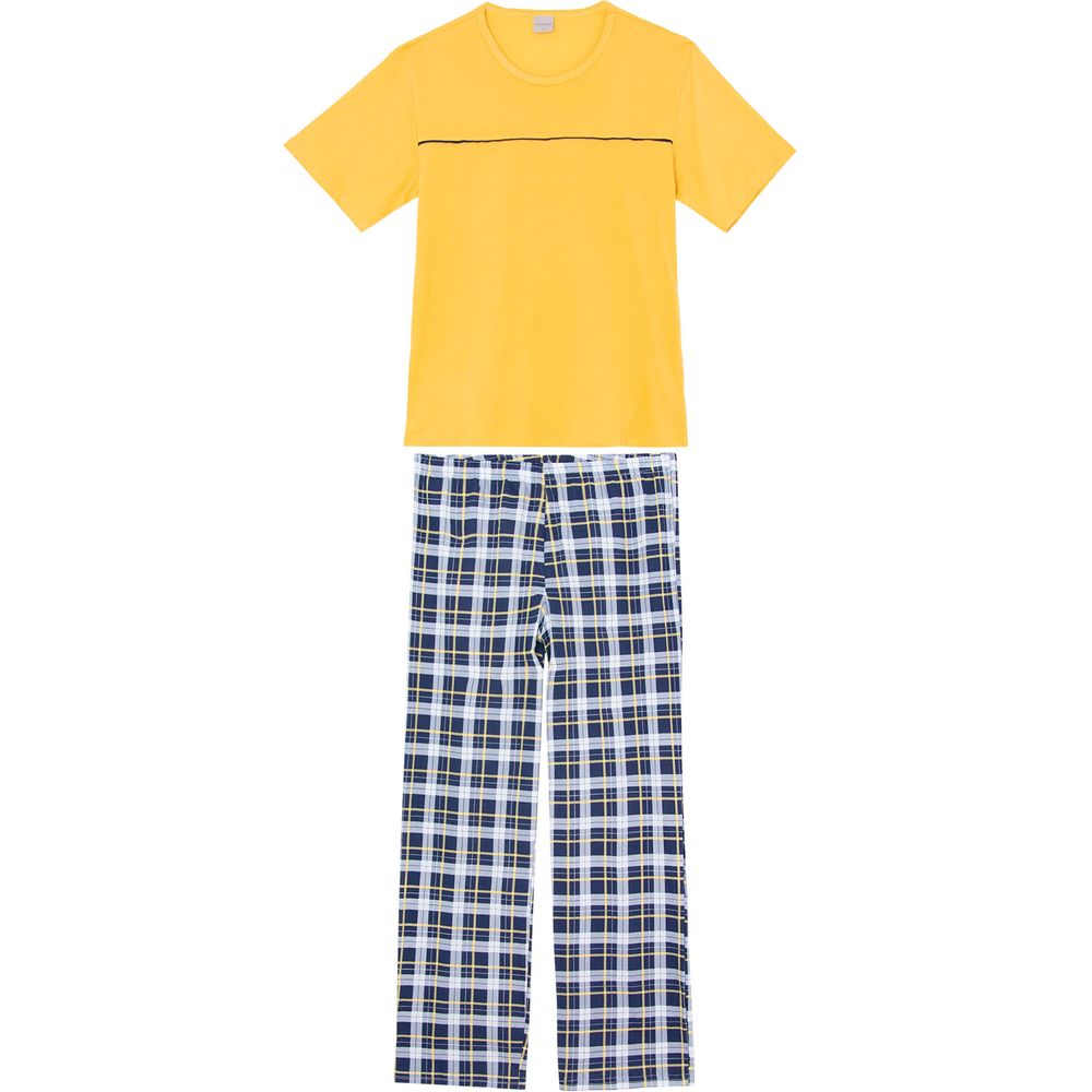 Pijama-Masculino-Lua-Encantada-Algodao-Calca-Xadrez