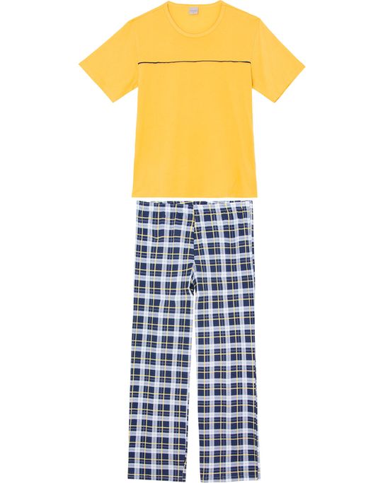 Pijama-Masculino-Lua-Encantada-Algodao-Calca-Xadrez