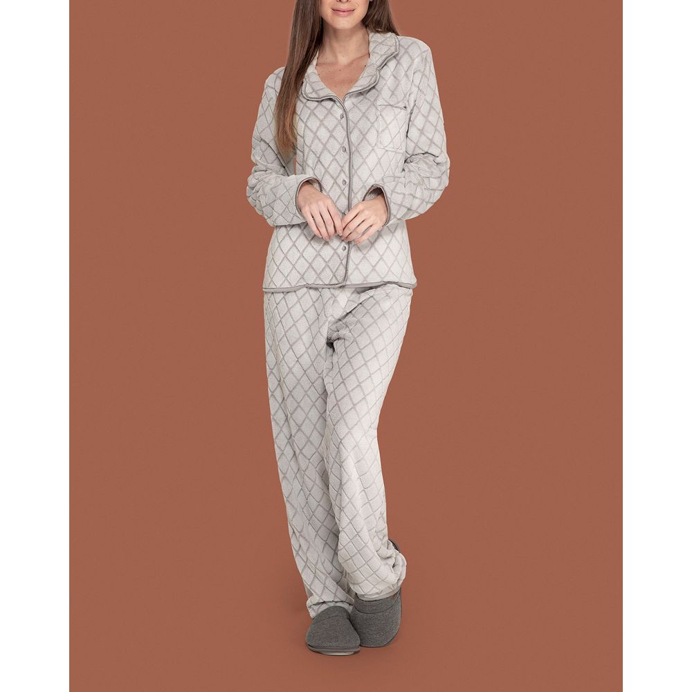 Pijama-Feminino-Aberto-Lua-Lua-Fleece-Matelasse