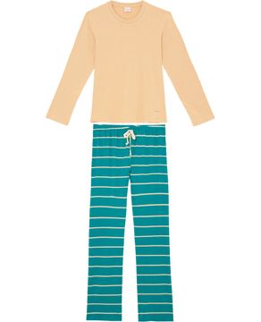 Pijama-Feminino-Lua-Encantada-Modal-Calca-Listras