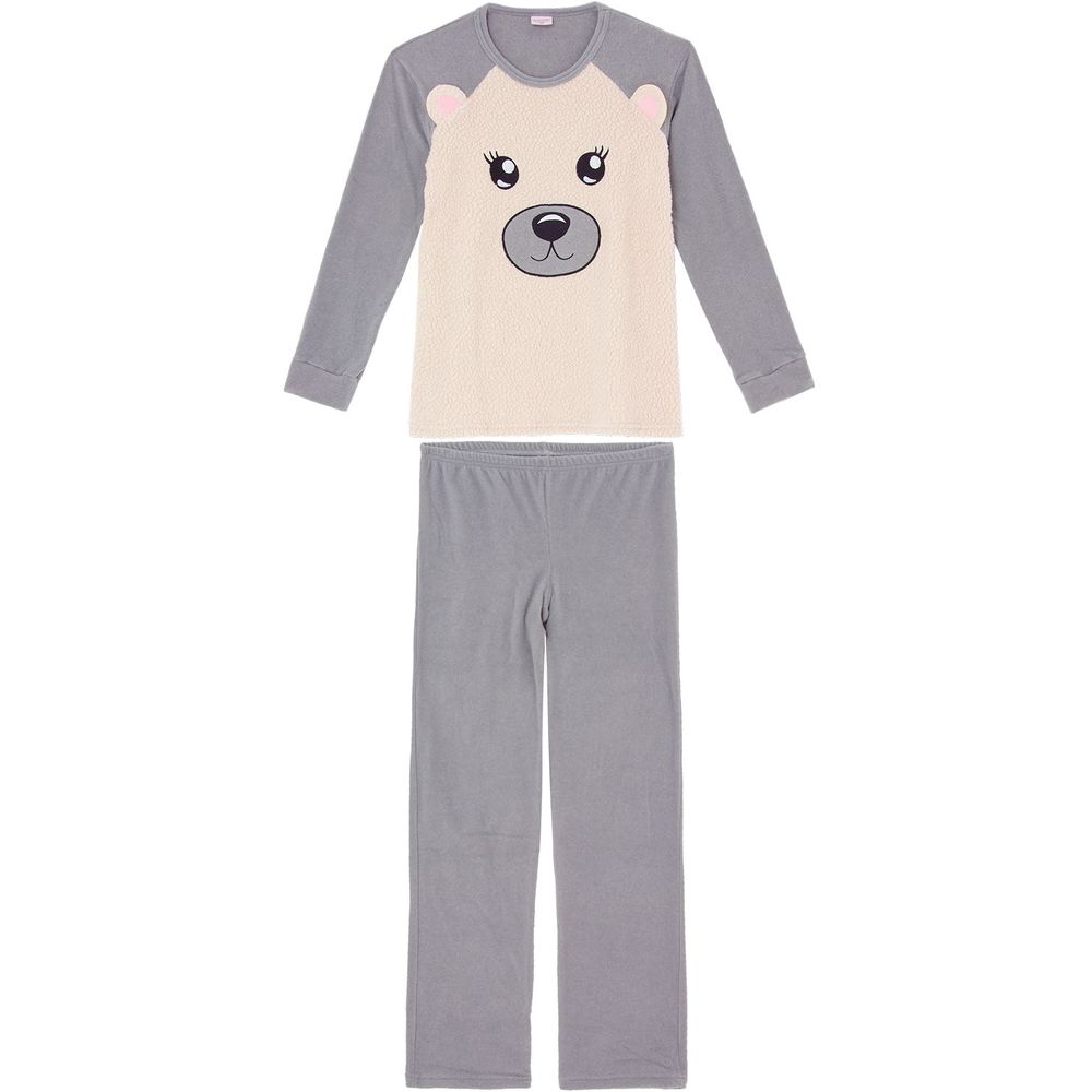 Pijama-Feminino-Lua-Encantada-Soft-Urso-Peluciado