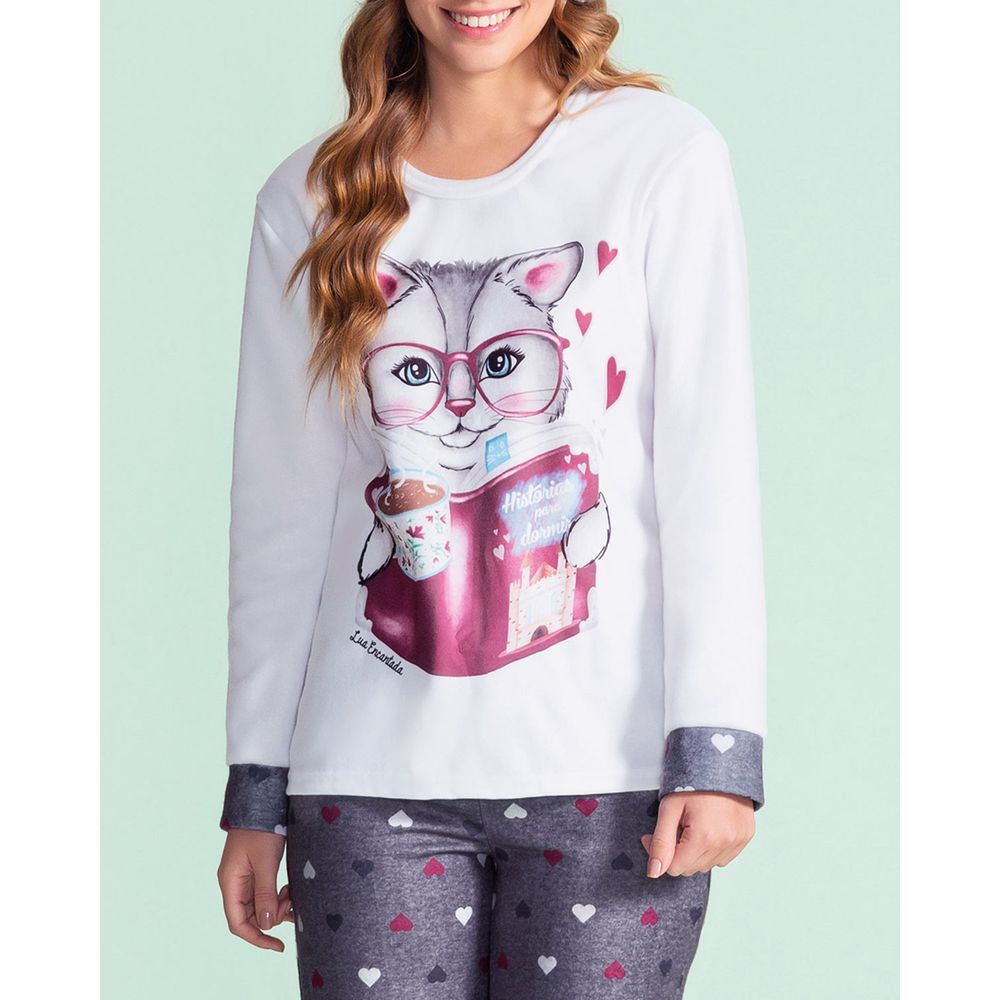 Pijama-Feminino-Soft-Lua-Encantada-Gato