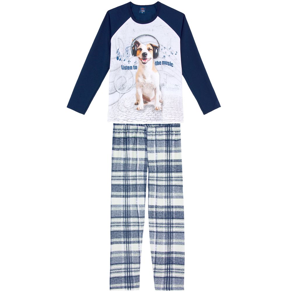 Pijama-Masculino-Longo-Toque-Moletinho-Cachorro