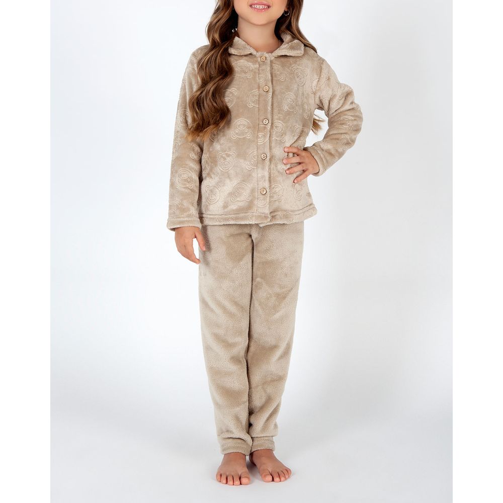 Pijama-Infantil-Feminino-Aberto-Toque-Fleece-Ursos