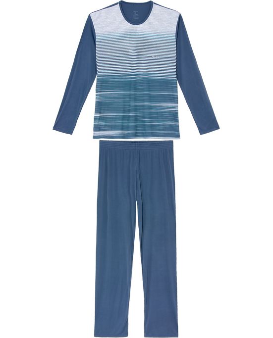 Pijama-Masculino-Longo-Recco-Microfibra-Grafismo