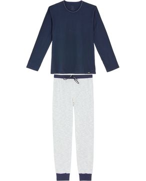 Pijama-Masculino-Recco-Calca-Malha-Flame-com-Punho