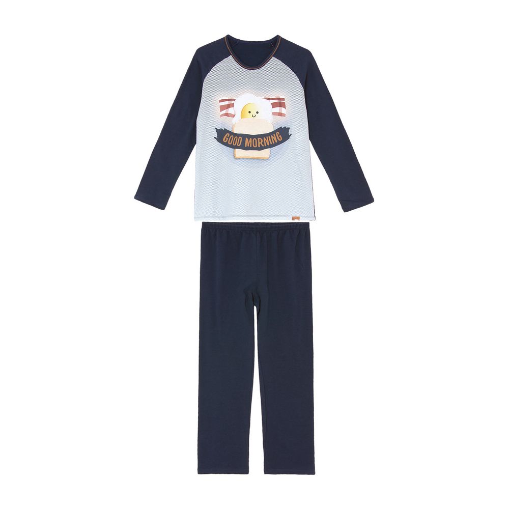 Pijama-Infantil-Masculino-Recco-Moletinho-Pao-com-Ovo