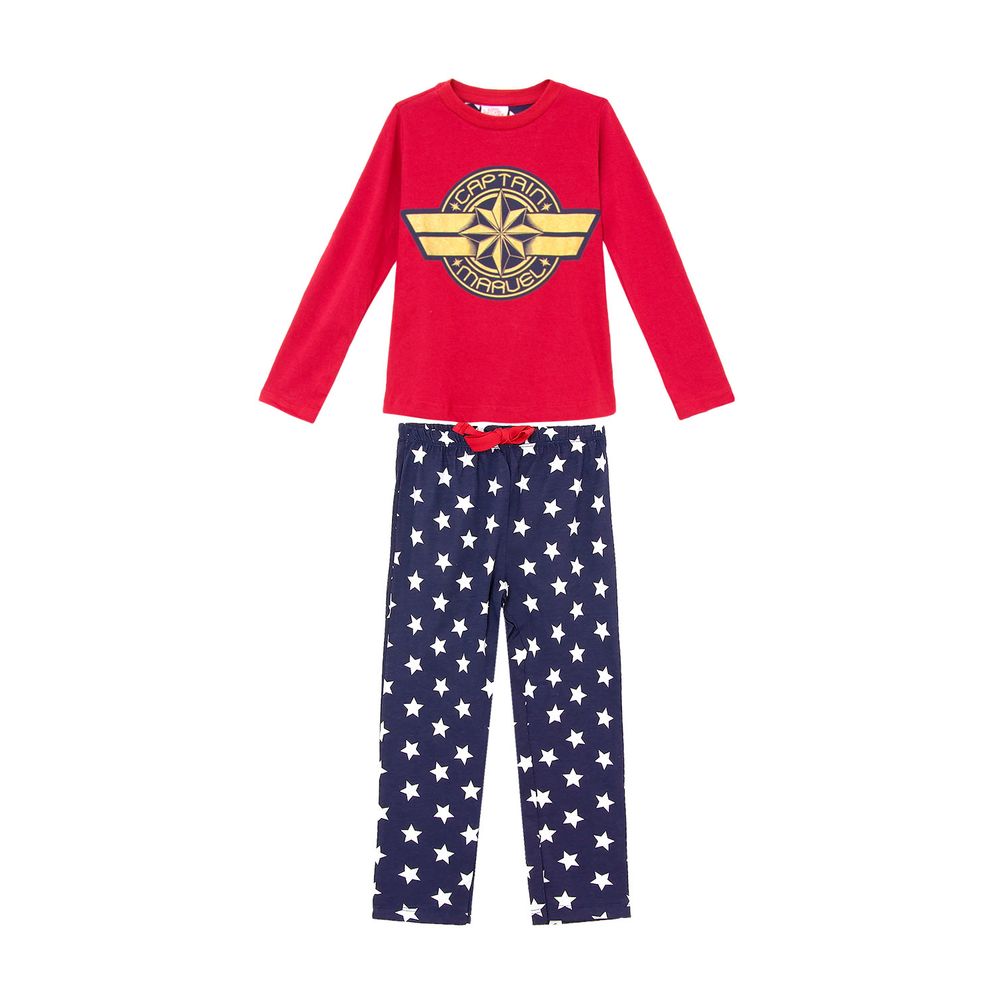 Pijama-Infantil-Feminino-Capita-Marvel-Calca-Estrelas