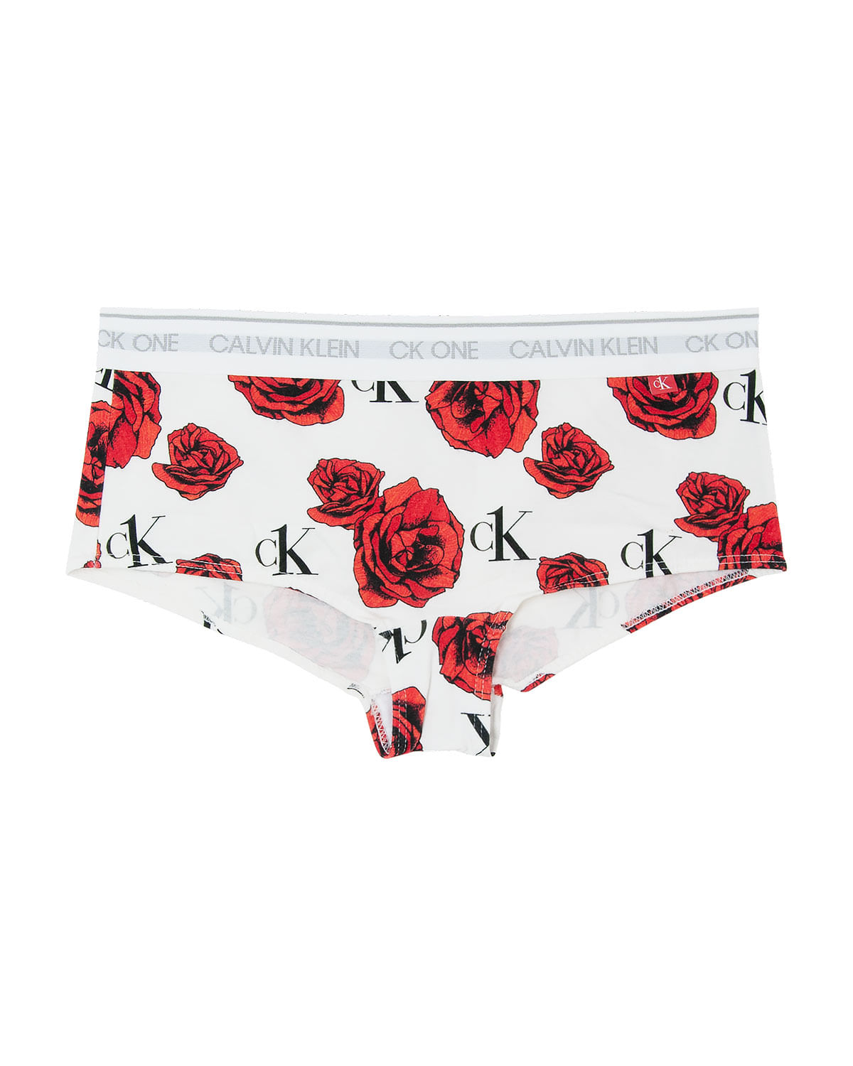 Calcinha Calvin Klein Underwear Boxer Logo Branca - Compre Agora