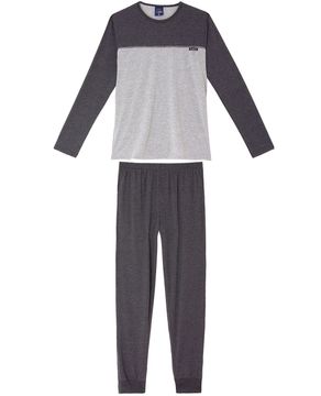 Pijama-Masculino-Longo-Toque-Malha-Mescla-Recorte