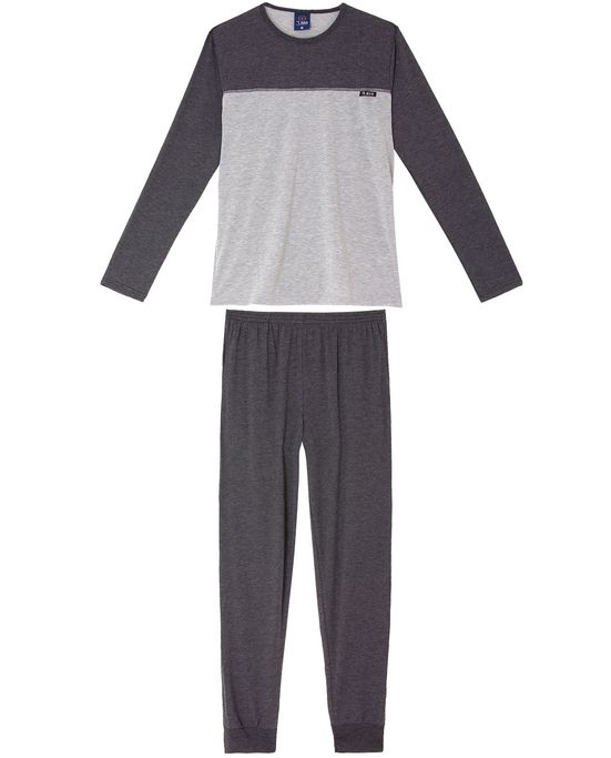 Pijama-Masculino-Longo-Toque-Malha-Mescla-Recorte
