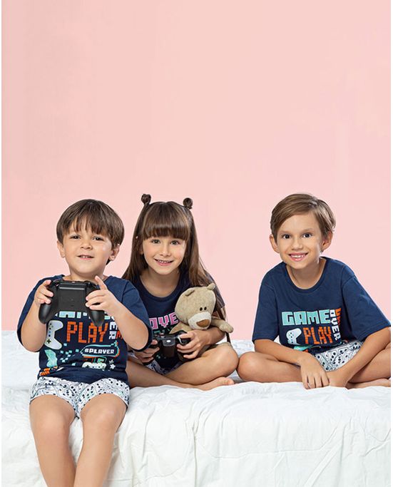 Pijama Infantil Masculino Lua Encantada Dragão