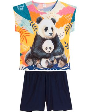 Pijama-Plus-Size-Feminino-Curto-Toque-Viscolycra-Pandas