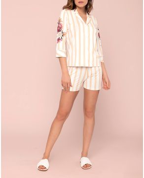 Pijama-Feminino-Aberto-Lua-Lua-Microfibra-Listras-Floral