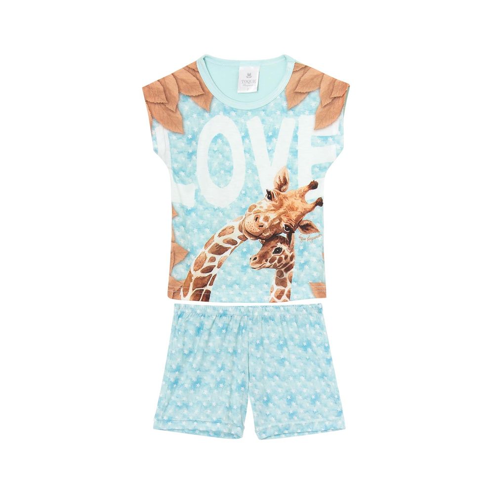 Pijama-Infantil-Feminino-Toque-Viscolycra-Girafas