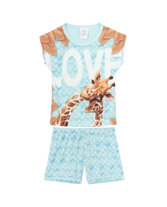 Pijama-Infantil-Feminino-Toque-Viscolycra-Girafas